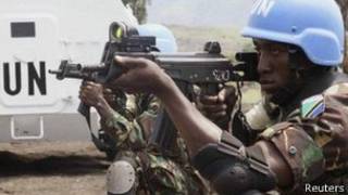 Soldados de la ONU en R.D. del Congo
