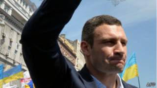 Виталий Кличко на митинге в Киеве 18 мая 2013 года