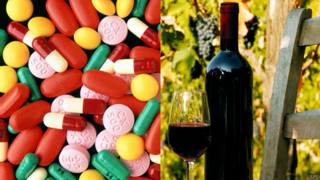 Antibióticos y vino