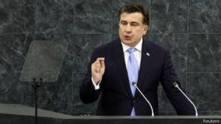 Саакашвили на трибуне ГА ООН