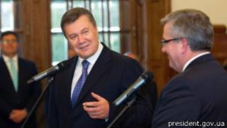 Віктор Янукович і Броніслав Коморовський