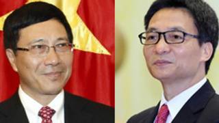Hai ông Phạm Bình Minh và Vũ Đức Đam