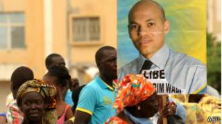 Manifestation pour demander la libération de Karim Wade