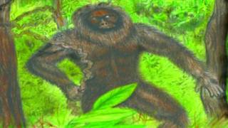 Desenho de criatura Yeti que teria sido vista na Índia décadas atrás