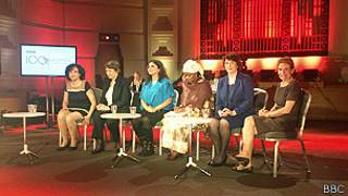 Inicio del debate de las 100 mujeres en la sede de BBc
