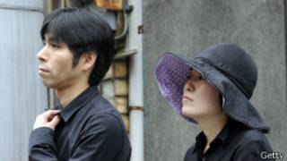 Hombre y mujer japoneses