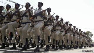 Abapolisi ba Somalia mw'ikarasisi