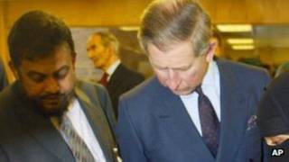 چودهري معین الدین د برتانیا شهزاده چارلز سره