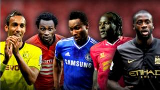Les cinq joueurs nominés pour le trophée BBC