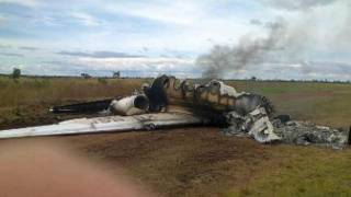 Foto de la avioneta subida a Twitter por gobierno venezolano