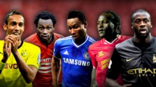 Pierre-Emerick Aubameyang, Jonathan Pitroipa, John Mikel Obi, Victor Moses, Yaya Toure