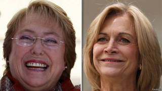 Bachelet (esq.) e Matthei (Reuters)