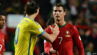 Ibrahimovich y Ronaldo