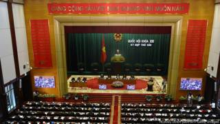 Quang cảnh họp Quốc hội hôm 21/10/2013