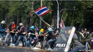 Protestas en Bangkok