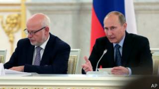 Михаил Федотов и Владимир Путин