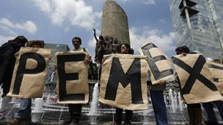 Protesta a favor de Pemex