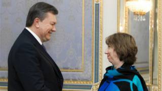Shugaban Ukraine Yanukovich da Catherine Ashton ta EU