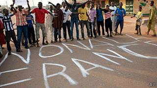 musulmi masu adawa da sojin Faransa a Bangui