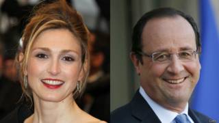 Julie Gayet và Francois Holllande