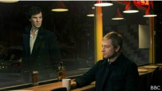 Бенедикт Камбербэтч в роли Холмса в третьем сезоне британского сериала "Шерлок".