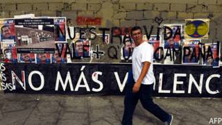 Grafiti de No más violencia