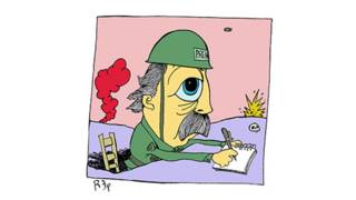 Juan Gelman dibujado por Miguel Repiso REP