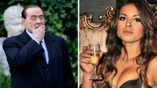 Silvio Berlusconi dan Karima El Mahroug.