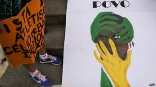 Cena de protesto contra Copa (AFP)
