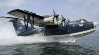 日本新明和工業生產的US-2型兩棲軍用海上搜救飛機
