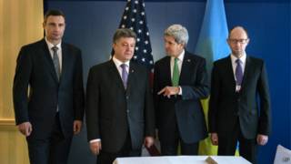 Встреча украинских оппозиционеров с Джоном Керри