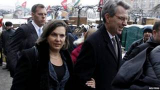 ABD'li müsteşar Nuland ve büyükelçi Geoffrey Pyatt