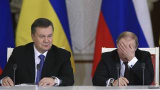 Владимир Путин и Виктор Янукович