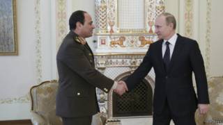 Владимир Путин и Абдель Фаттах Сиси