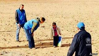 Marwan y los trabajadores de la ONU