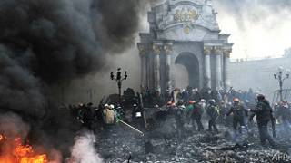Disturbios en Kiev