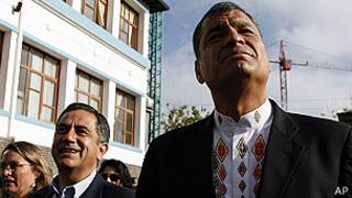 Rafael Correa y Augusto Barrera