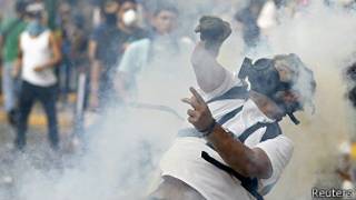 Protestas opositoras en Caracas