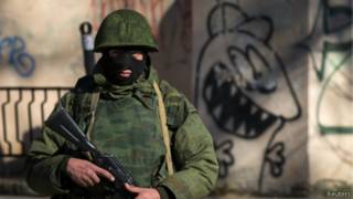 Російські вояки у Криму