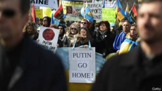Антироссийский протест в Вашингтоне