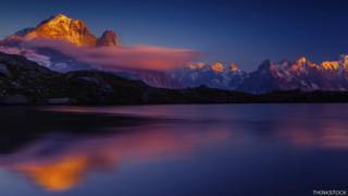 Mont Blanc en la distancia