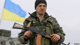 Украинский военнослужащий