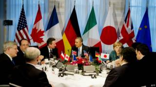 Reunião do G7 em Haia (AFP)