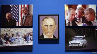 Портрет Владимира Путина кисти Джорджа Буша
