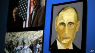 Портрет Владимира Путина работы Джорджа Буша-старшего