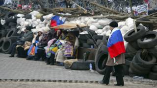 Здание ОГА в Донецке находится в руках пророссийских митингующих