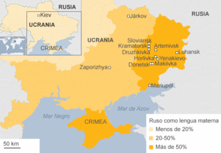 Mapa de Ucrania