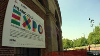 Canteiro de obra da Expo 2015