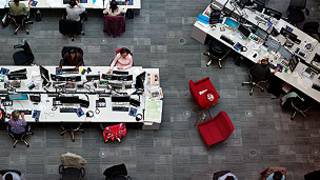 An open-plan office
