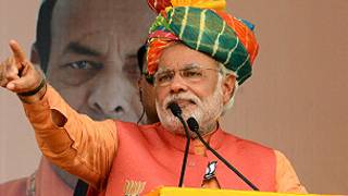 Narendra Modi dan takara a India